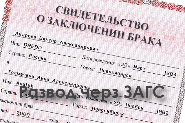 мог какие необходимы документы для развода в загсе машина двинулась