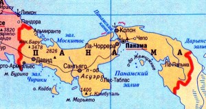 Панама карта