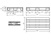 Чертеж поддона 1200х800