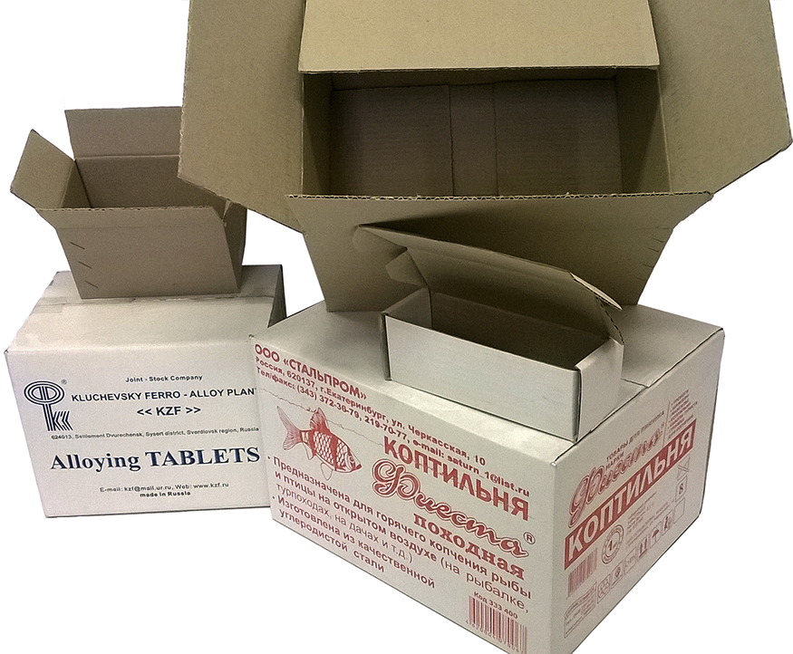 Произведено и упаковано. Картонная упаковка с печатью. Штампы для изготовления коробок из картона. Штамп для гофрокороба. Производитель упаковки из картона.