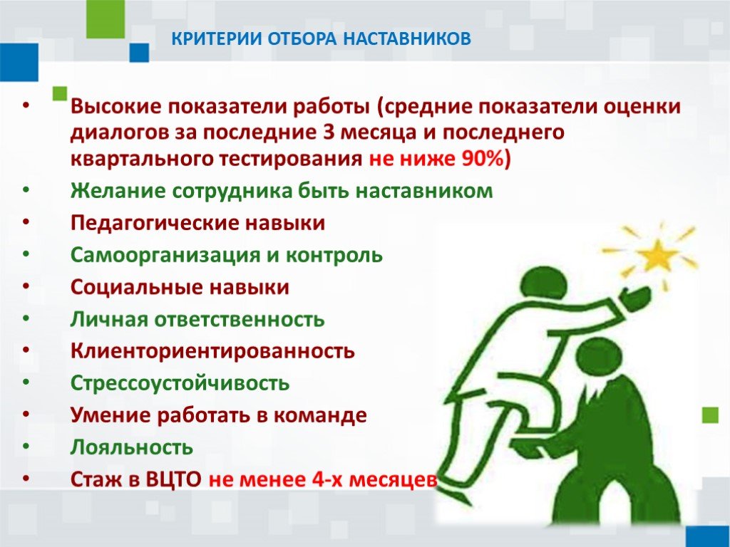 Информационные ресурсы по поиску наставников и наставляемых. Критерии наставника. Навыки наставничества. Методы работы наставника. Наставник для презентации.