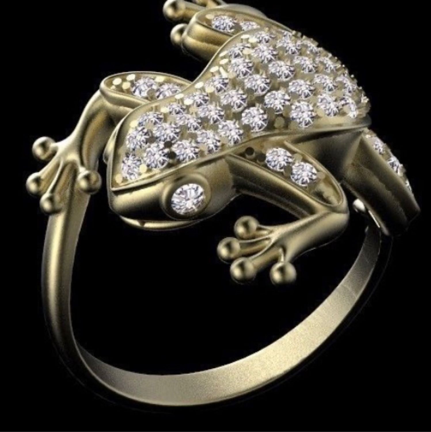 Золотое кольцо лягушка Санлайт