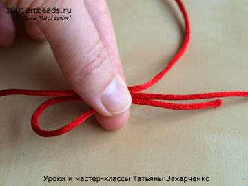 Как завязать узел на веревке для крестика