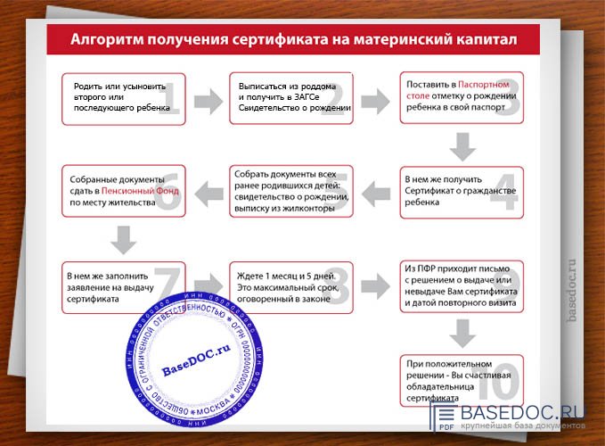 Списки на получения сертификата. Алгоритм получения сертификата на материнский капитал. Схема получения материнского капитала. Сертификат на получение материнского капитала. Куда обращаться за получением сертификата на материнский капитал.