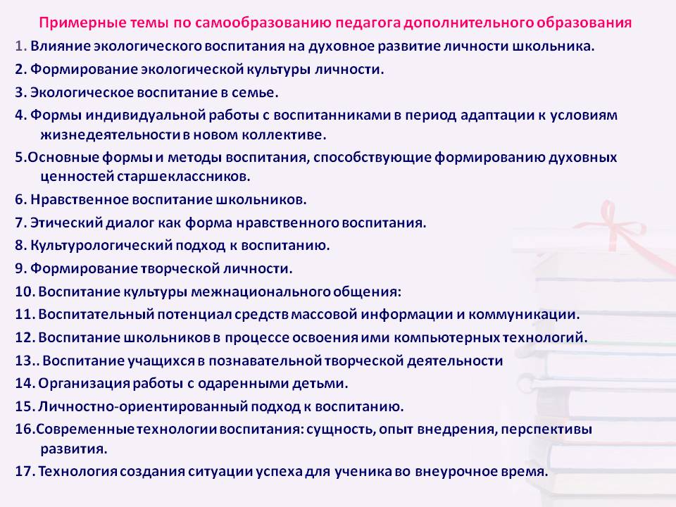 Профессиональное развитие педагога дополнительного образования. Темы самообразования для воспитателей. Темы по самообразованию для воспитателей. Темы по самообразованию для воспитателей детского. Тема по самообразованию педагога дополнительного образования.