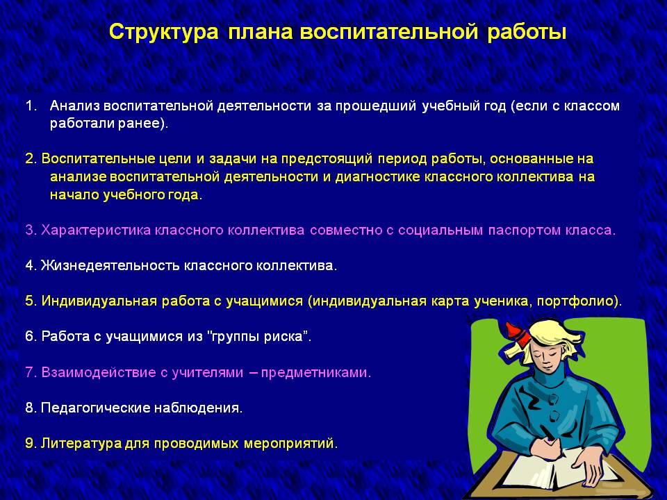 Выводы анализа воспитательной работы классного руководителя. Цели и задачи плана воспитательной работы школы по ФГОС. Содержание плана воспитательной работы в начальной школе. Структуры составления плана воспитательной работы школ. Структура плана воспитательной работы.