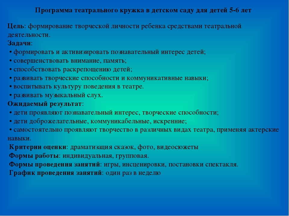 Сценическая деятельность в дополнительном образовании. Цели и задачи театрального Кружка. План театрального Кружка. Темы занятий театрального Кружка. Цель театрального Кружка.