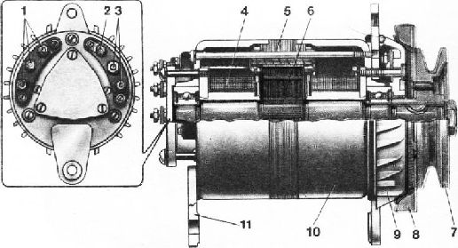 Т 150 схема подключения генератора