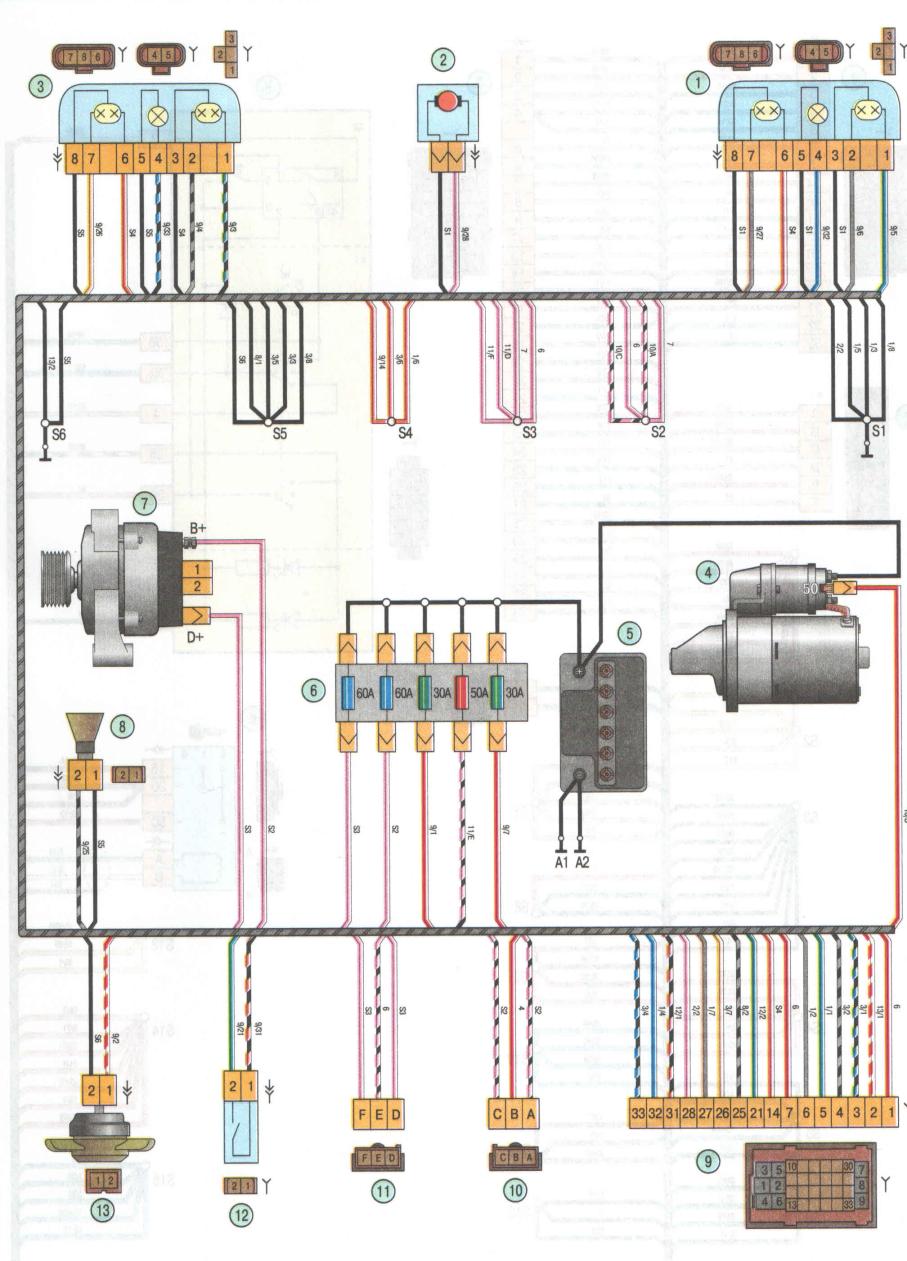 Схема подключения стартера лада гранта 2013 года