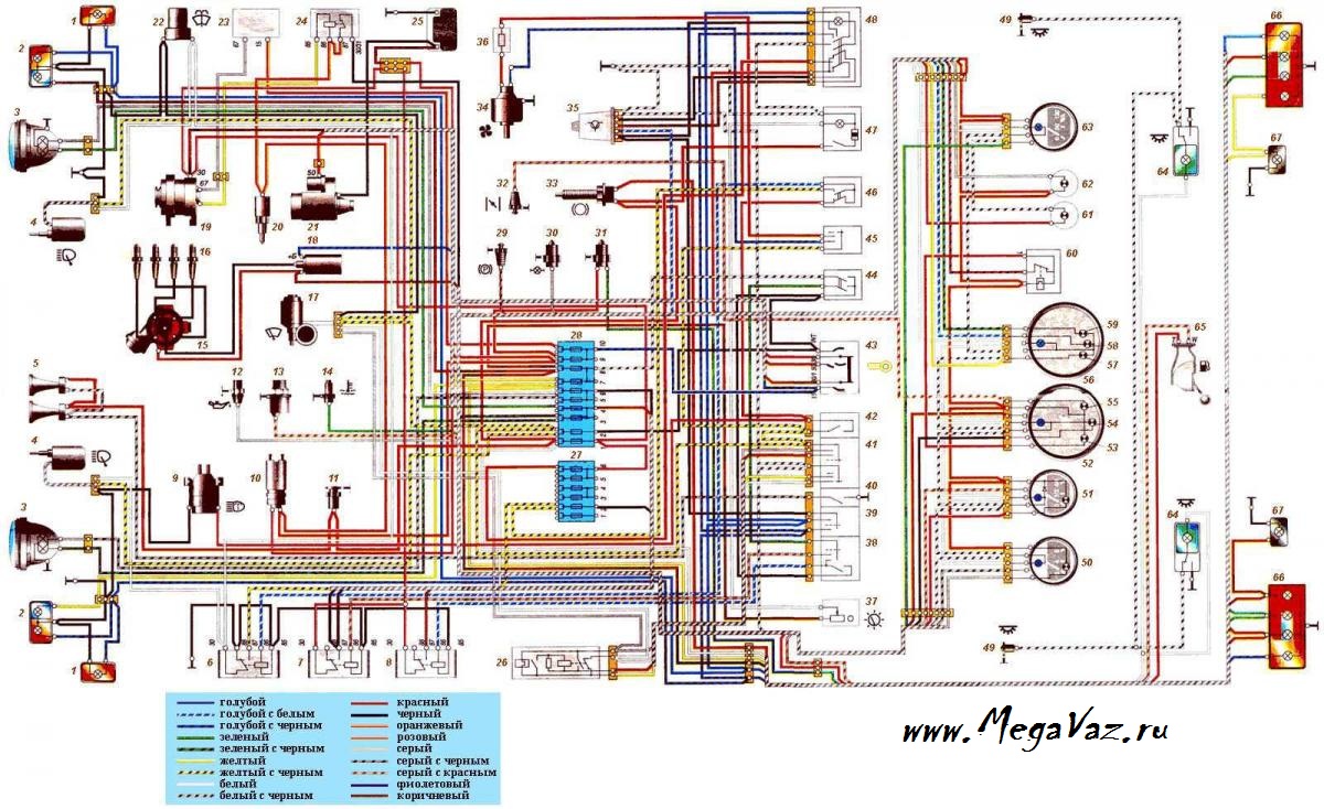 Схема электропроводки ваз 21047 инжектор