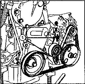 Схема ремня генератора рено логан 1 4