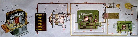 Схема регулятор напряжения ваз 2101 схема подключения