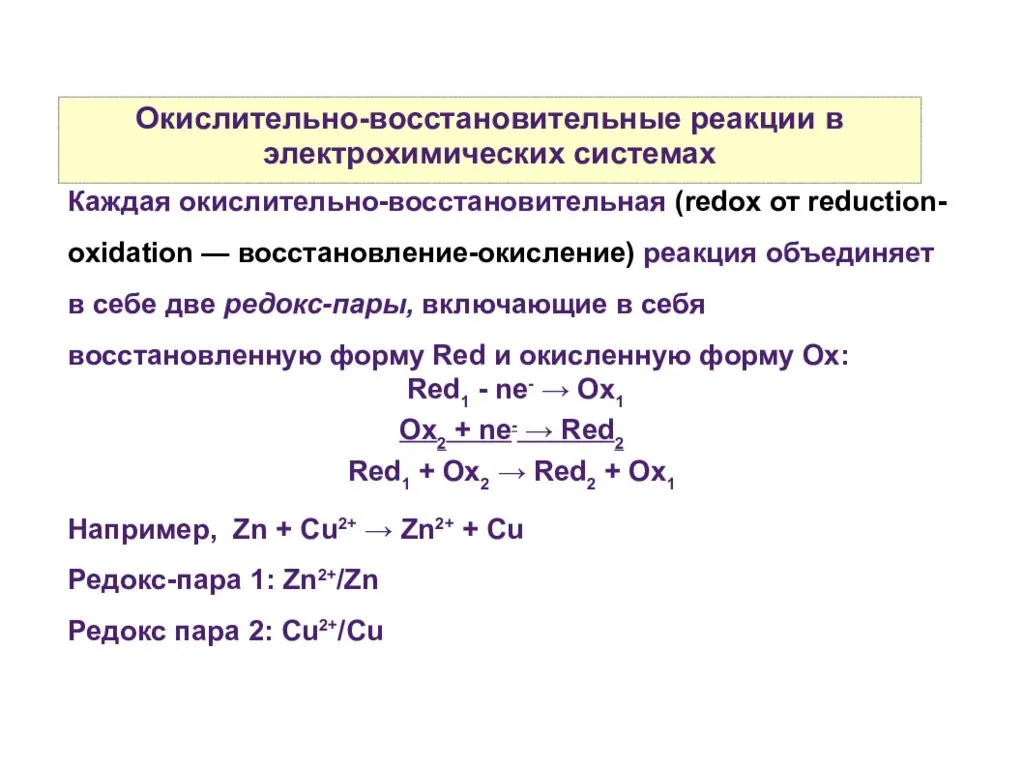 Окислительно восстановительной является реакция схема которой