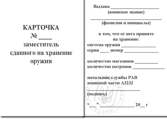 Выдача оружия и боеприпасов при объявлении тревоги. Порядок получения ...