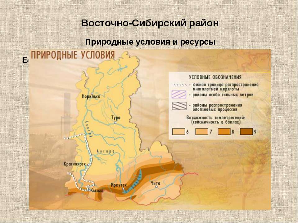 Природные ресурсы западно сибирского района