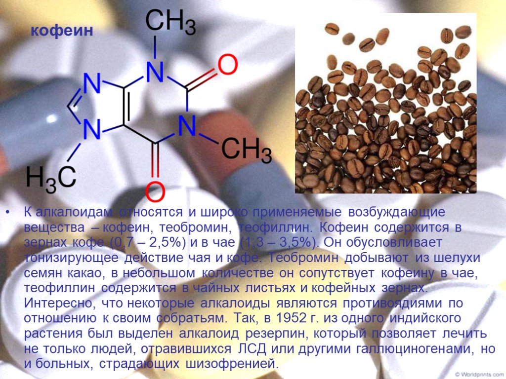 Состав кофе вещества. Kafeina. Кофеин. Кофеин алкалоид. В кофе кофеин и теобромин.