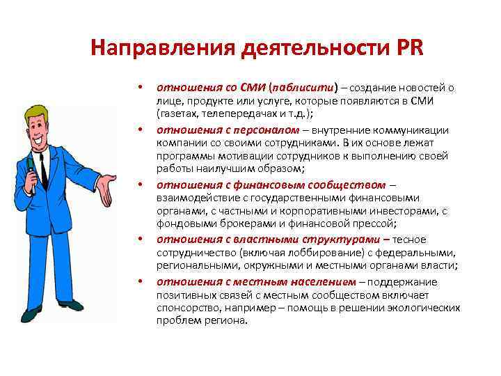 Направления активности. Направления PR деятельности. Основные направления пиар деятельности. Основные направления PR-деятельности. Направления деятельности по связям с общественностью.