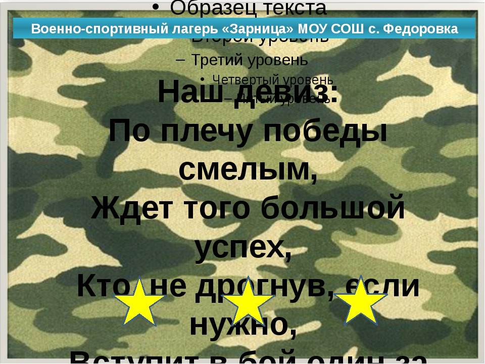 Названия, девизы и речевки команд на 23 февраля: подборка