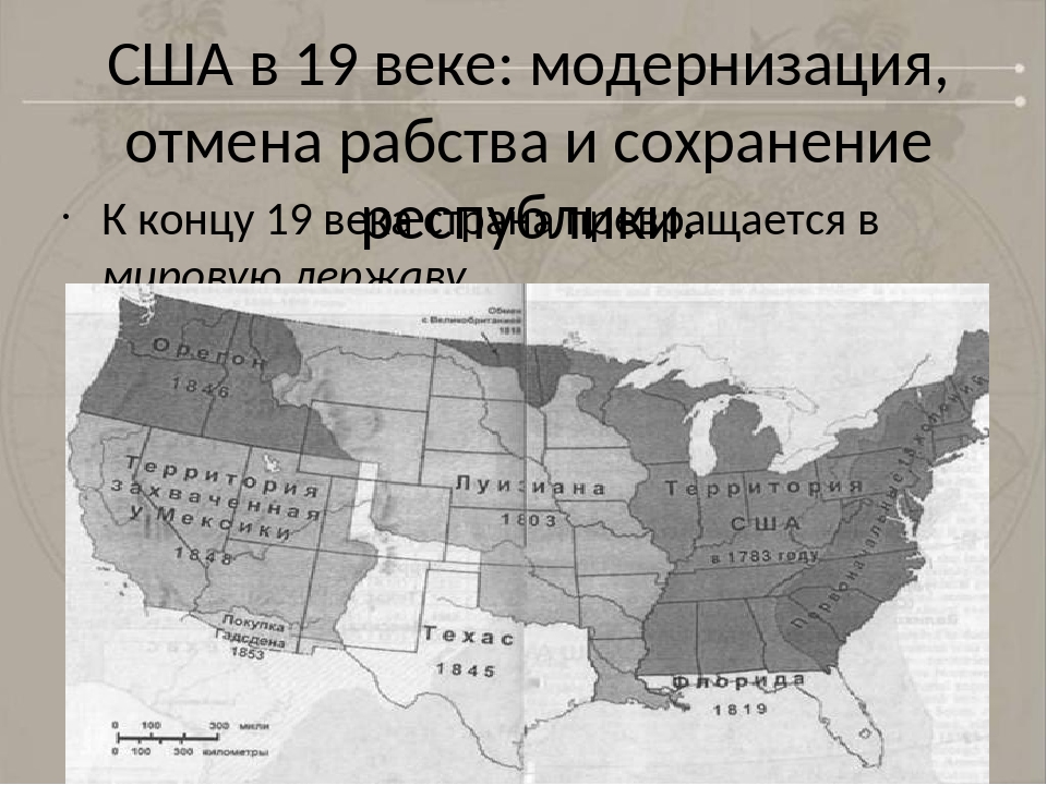 Сша в 19 в модернизация отмена рабства и сохранение республики презентация