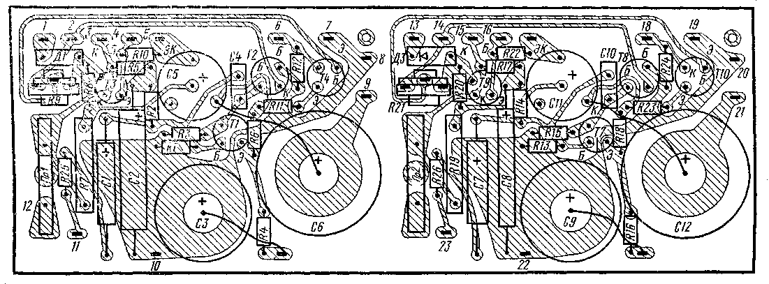 Схема мелодия 105 стерео принципиальная