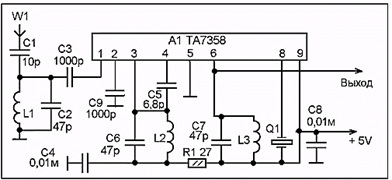 Схема укв конвертера. Схема УКВ конвертера на микросхеме к174пс1. УКВ приемник на ta7358. Ta7358apg fm радиоприемник. Схема конвертера УКВ fm.